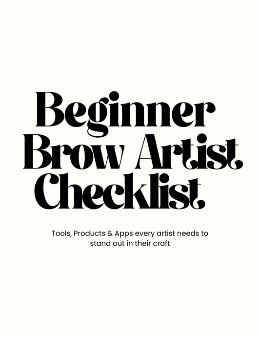Brow Artist Checklist