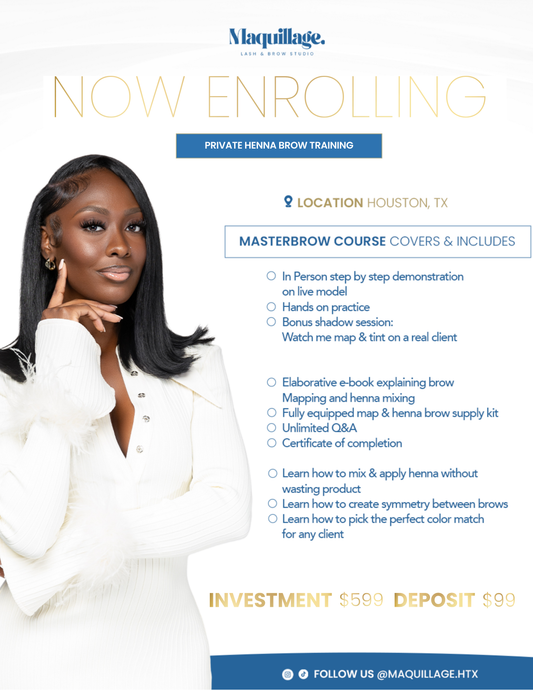 Private Henna Brow Training (Houston, TX)